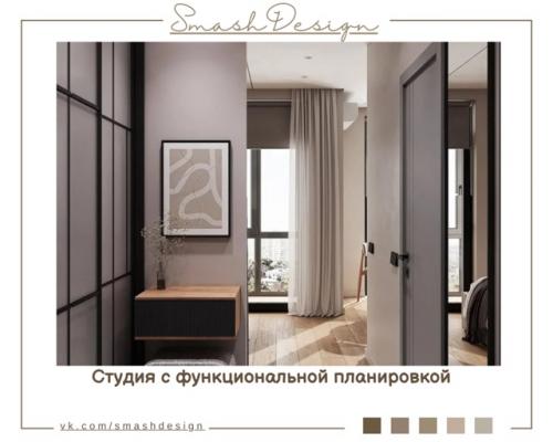 Проект небольшой студии площадью 25 кв.