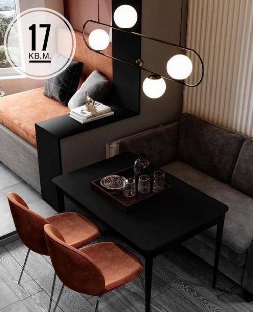 Кухня - лоджия, площадью - 17 кв.