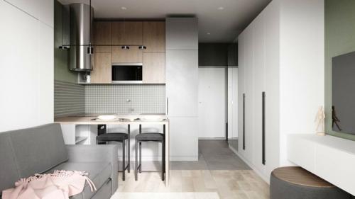 Расстановка мебели рациональна на такой площади. 01