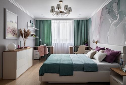 Двухкомнатная квартира с цветными акцентами. 05