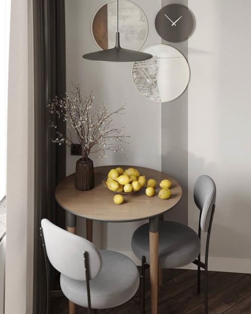 Квартира в сером монохроме, оформленная с изысканностью и утонченностью. 06