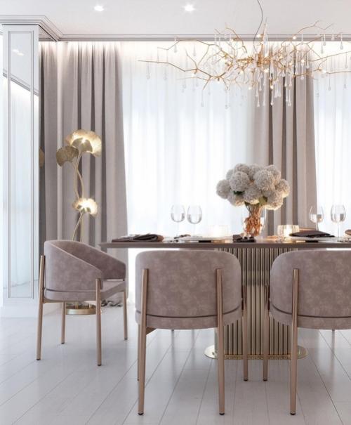 Выполненный и уже реализованный дизайн - проект квартиры, площадью - 150 кв.