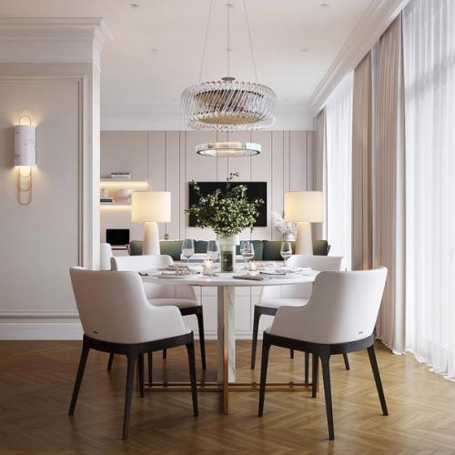 Кухня - столовая.  Смотрится шикарно.