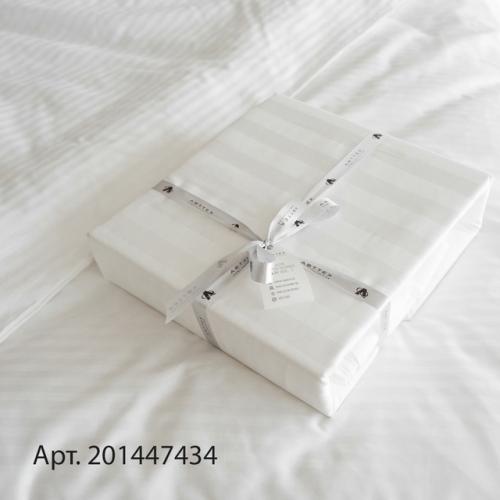 Белый страйп - сатин - идеальный выбор для ценителей качества и элегантности. 05