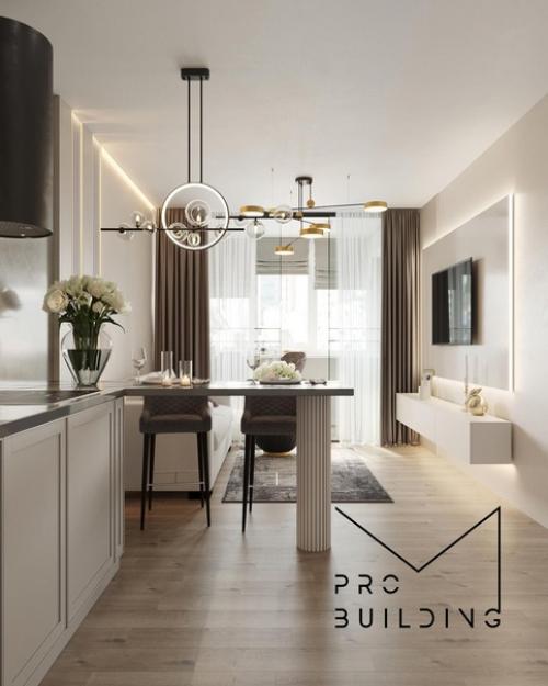 Кухня - гостиная, площадью - 23 кв. 02