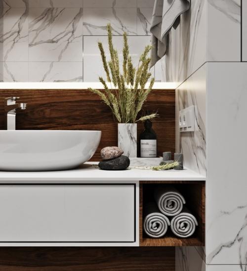 Проект ванной комнаты в Москве ( 5 кв. 01