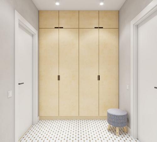 Проект квартиры - студии площадью 38 м 2. 05