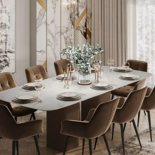 Дизайн кухни - гостиной в трехкомнатной квартире. 05