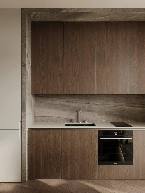 В основе интерьера лежит современный стиль, который дизайнер мягко дополнил классическими и винтажными акцентами. 04