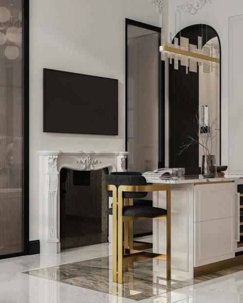 Дизайн проект кухни в современном стиле с французскими нотками. 04