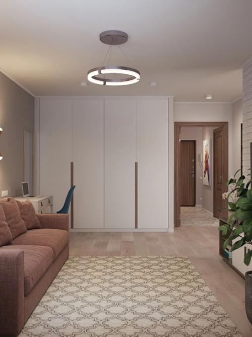 Небольшая красочная квартира, площадью 34 кв. 04