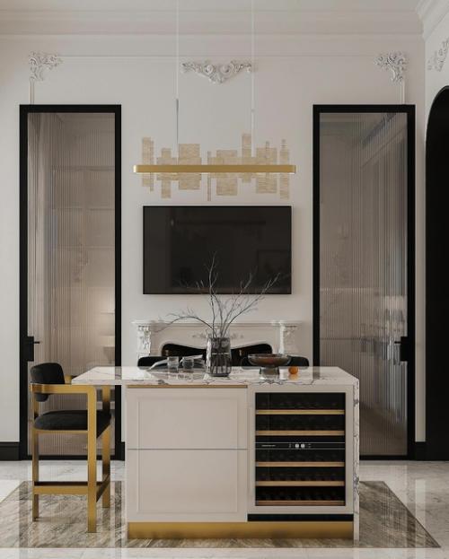 Дизайн проект кухни в современном стиле с французскими нотками. 03