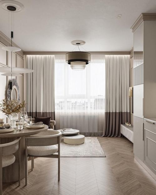 Безупречная кухня - гостиная должна выглядеть именно так. 06