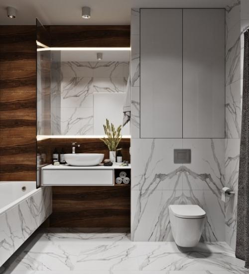 Проект ванной комнаты в Москве ( 5 кв.