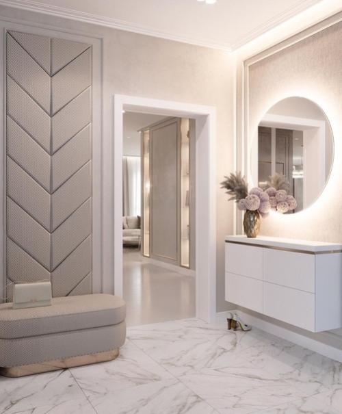 Выполненный и уже реализованный дизайн - проект квартиры, площадью - 150 кв. 07