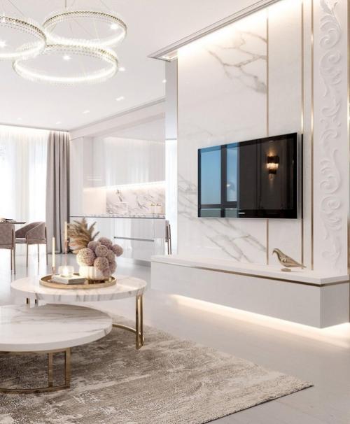 Выполненный и уже реализованный дизайн - проект квартиры, площадью - 150 кв. 03