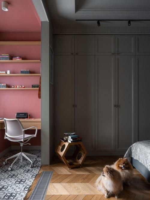 Красочный интерьер с элементами классики. 03