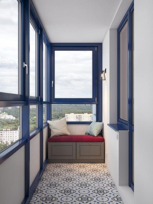 Небольшая красочная квартира, площадью 34 кв. 05