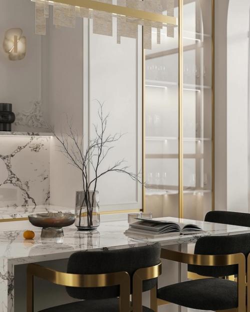 Дизайн проект кухни в современном стиле с французскими нотками. 06