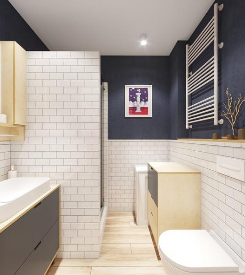 Проект квартиры - студии площадью 38 м 2. 07