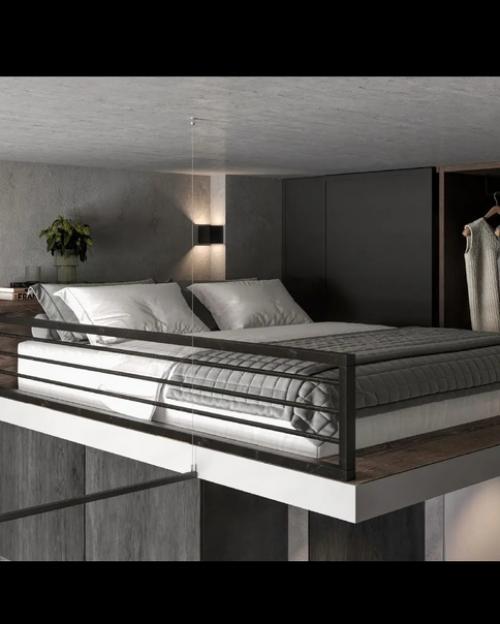 Двухуровневая студия площадью 25 кв. 04