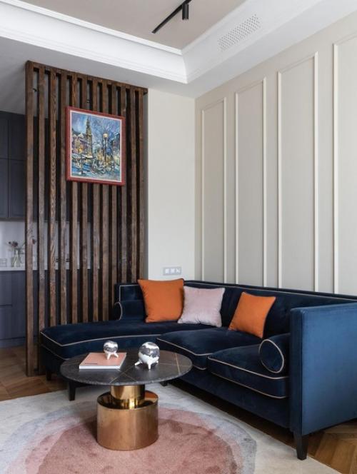 Красочный интерьер с элементами классики. 02