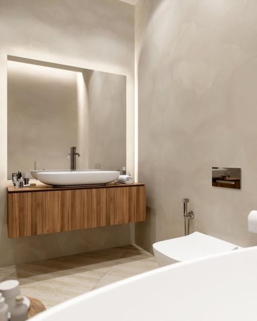 Ванная комната в самом лаконичном дизайне. 01