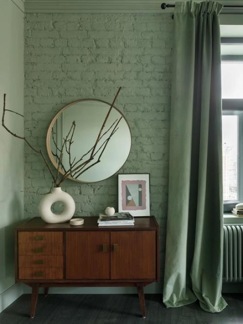 Квартира в зеленых тонах. 06