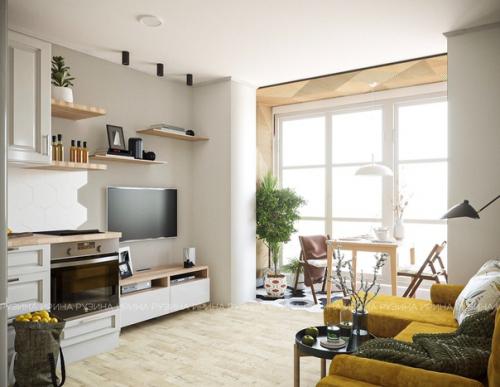 Жилая часть квартиры в ЖК волжские паруса. 09