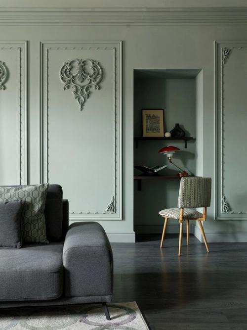 Квартира в зеленых тонах. 03