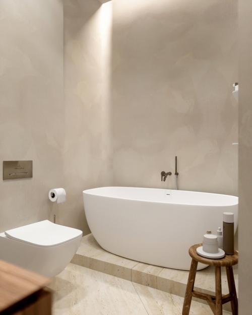 Ванная комната в самом лаконичном дизайне.