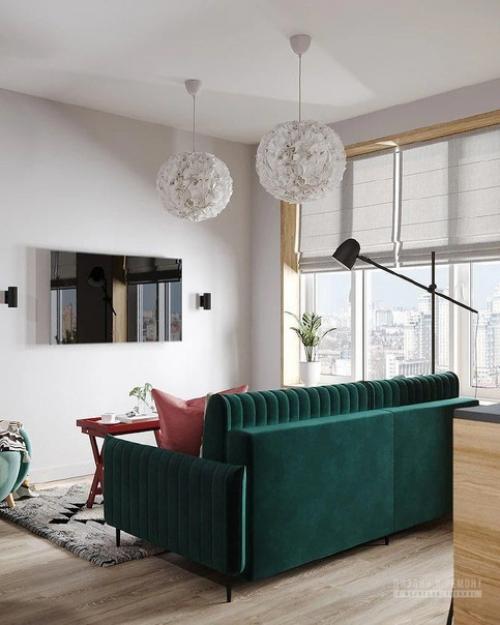 Интерьер, в котором цвет выступает, как инструмент, позволяющий сделать WOW - эффект за разумные деньги. 02