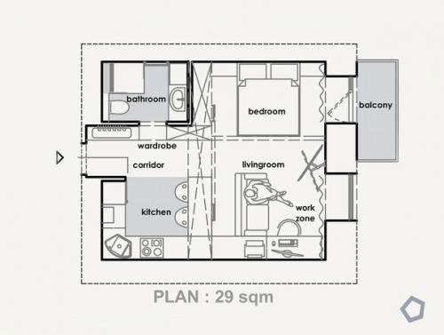 Маленькая квартира с мужским характером. 07