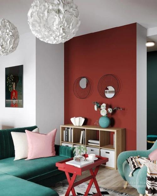 Интерьер, в котором цвет выступает, как инструмент, позволяющий сделать WOW - эффект за разумные деньги. 03