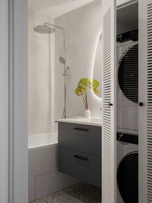 Эта квартира для молодой семьи с ребёнком создаёт ощущение уюта и тепла, несмотря на изначально небольшие комнаты и низкие потолки. 02