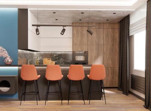 Кухня - гостиная, площадью - 38, 4 кв. 04