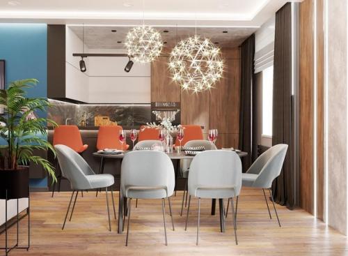 Кухня - гостиная, площадью - 38, 4 кв. 07