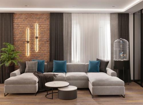 Кухня - гостиная, площадью - 38, 4 кв. 03