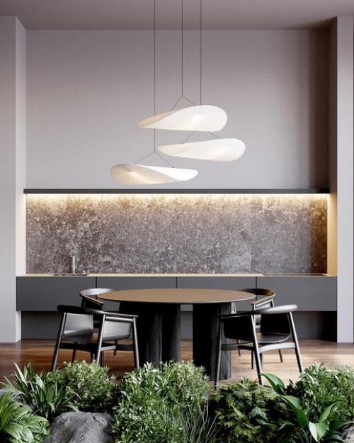 Кухня - гостиная в загородном доме.