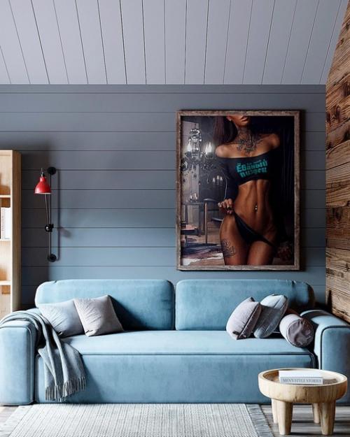 Спальная и кабинет в каркасном доме. 03