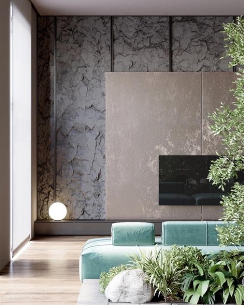 Кухня - гостиная в загородном доме. 03