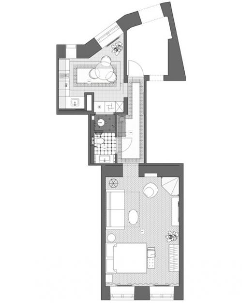 Квартира, площадью - 47 кв. 05