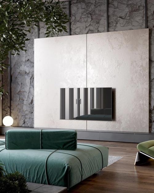 Кухня - гостиная в загородном доме. 06