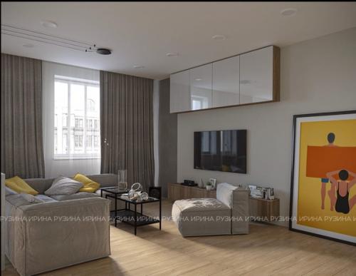 Дизайн - проект интерьера двухкомнатной квартиры.