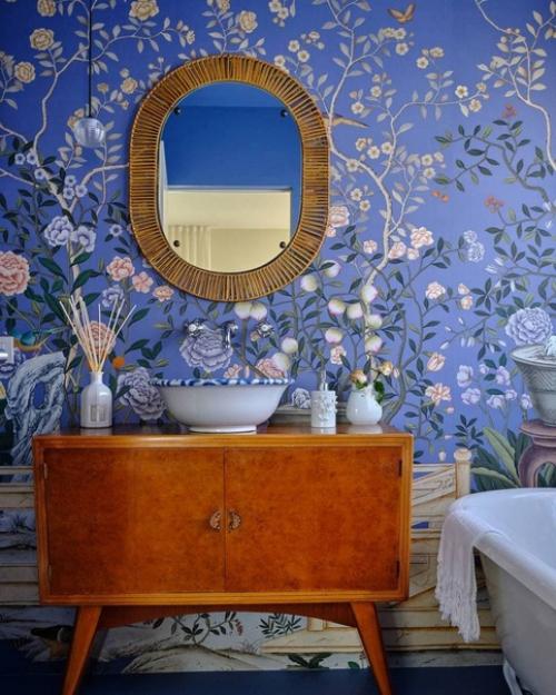 Это обои De Gournay, которые считаются премиальным декором стен.