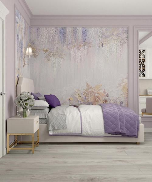 Проект детской комнаты в спокойных тонах.