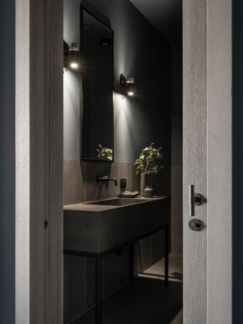 Как в черно-белом кино: монохромная квартира, площадью 70 м. 04