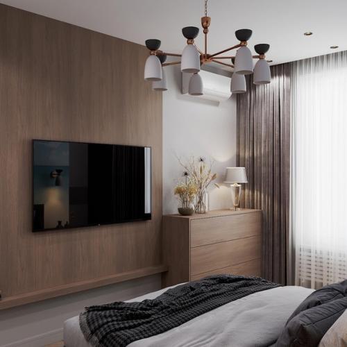 Спальня с рабочим кабинетом. 02