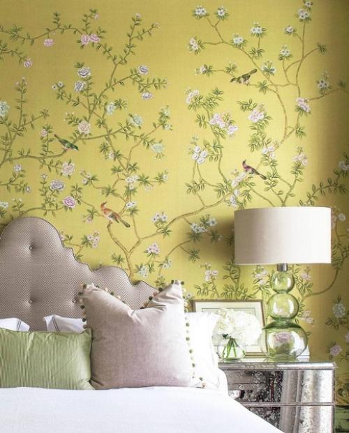 Это обои De Gournay, которые считаются премиальным декором стен. 05