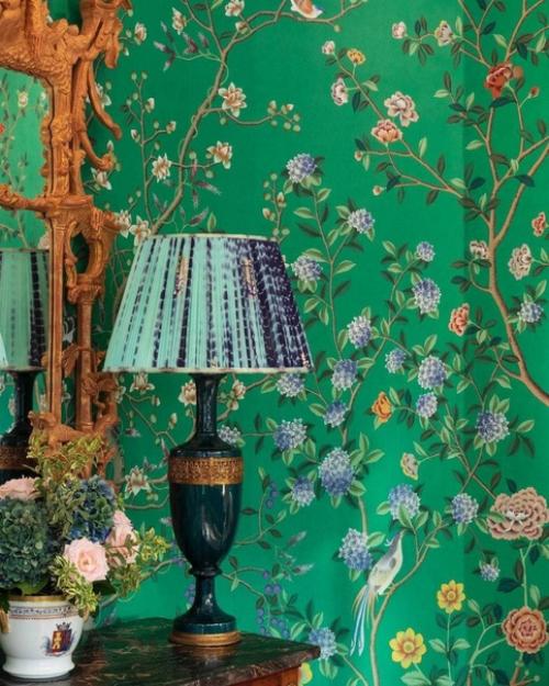 Это обои De Gournay, которые считаются премиальным декором стен. 01
